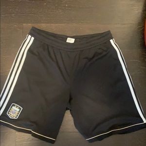 Argentina soccer shorts